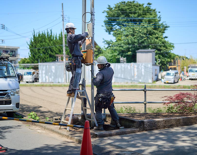 仮設電気工事の現場作業スタッフPRページ - 有限会社一の宮電気 採用サイト
